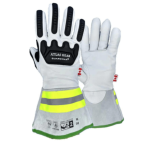 Leather Impact Gloves GuardMax With Striping